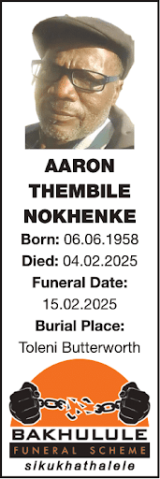 AARON THEMBILE NOKHENKE