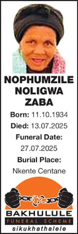 NOPHUMZILE NOLIGWA ZABA