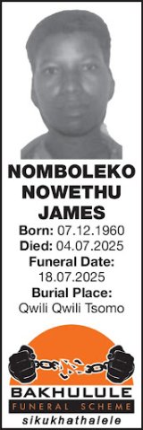 NOMBOLEKO NOWETHU JAMES
