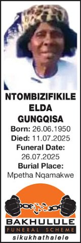NTOMBIZIFIKILE ELDA GUNGQISA