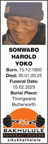 SONWABO HAROLD