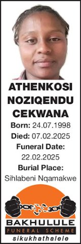 ATHENKOSI NOZIQENDU CEKWANA