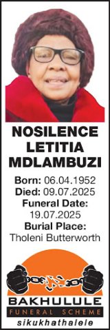 NOSILENCE LETITIA MDLAMBUZI