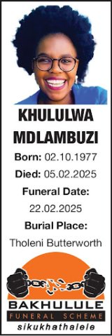 KHULULWA MDLAMBUZI