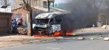 Minibus taxi driver assaulted, vehicle set alight at Maponya Mall