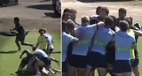 Watch: Waratahs training brawl