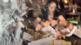 WATCH | Food influencers hit by car mid-vlog while inside restaurant