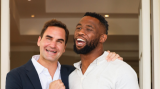 Roger Federer wraps up SA trip with Siya Kolisi