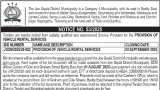 The Joe Gqabi District Municipality: Notice No.53/2025- Vehicle rental services