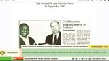 Paul O’Sullivan details to Parliament how he trained Cyril Ramaphosa as a police reservist