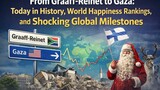 From Graaff-Reinet to Gaza: Today in History, World Happiness Rankings, and Shocking Global Milestones