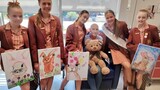School children spread joy with art donations to cancer patients