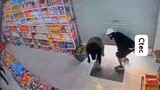 Watch: Shop worker's quick thinking turns robbery into viral sensation