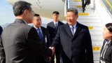 Chinese President Xi Jinping lands in Busan, ROK