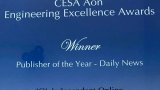 IOL named daily news Publisher of the Year at engineering excellence awards