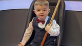 Toddler snooker prodigy sets world records with trick shots