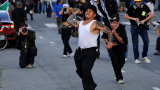 Los Angeles police order immigration protesters in downtown to go home