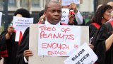 Durban Magistrates demonstrate for salary increases and judicial equality in South Africa
