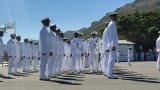 Celebrating the South African Navy's new officers at Gordon’s Bay