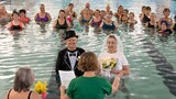 Love makes waves: couple marries in YMCA pool after finding joy in each other