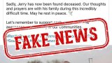 Police: Jerry Boshoga still missing, ignore fake news
