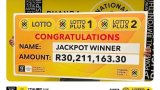 Cape Town retiree wins R30 million Lotto Plus jackpot and plans to buy her daughter a car