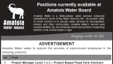 AMATOLA WATER BOARD: POSITIONS AVAILABLE