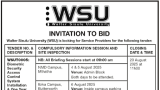 WSU: INVITATION TO BID