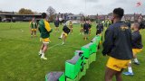 Watch: Boks play football-tennis