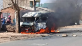 Minibus taxi driver assaulted, vehicle set alight at Maponya Mall