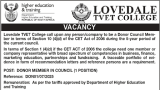 LOVEDALE TVET COLLEGE: VACANCY