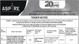 ASPIRE: TENDER NOTICE