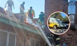 Man found dead on police station roof